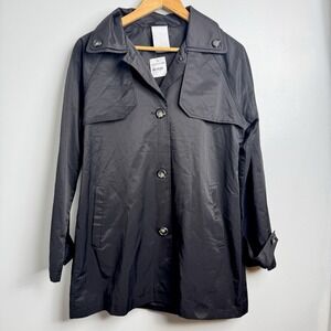 NOIZE Women's Small Black Meryeta Trench‎ Coat NWT